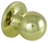 ProSource Dummy Knob, T3 Design, 1-3/8 to 1-3/4 in Thick Door, Brass, 65.7 mm Rose/Base